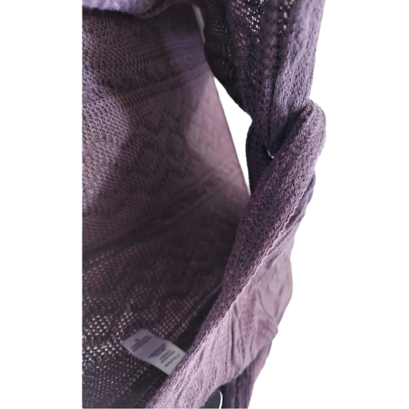 NWT Purple Twist Front Crop Top - Picture 4 of 6